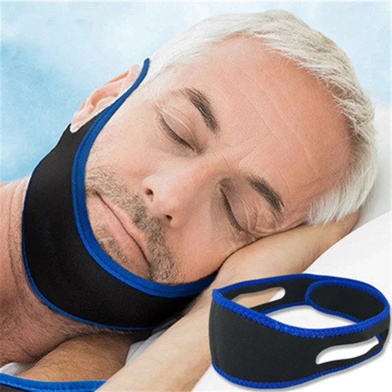 Anti Snore Chin Strap Adjustable - Adjustable anti-snoring chin support belt, snoring