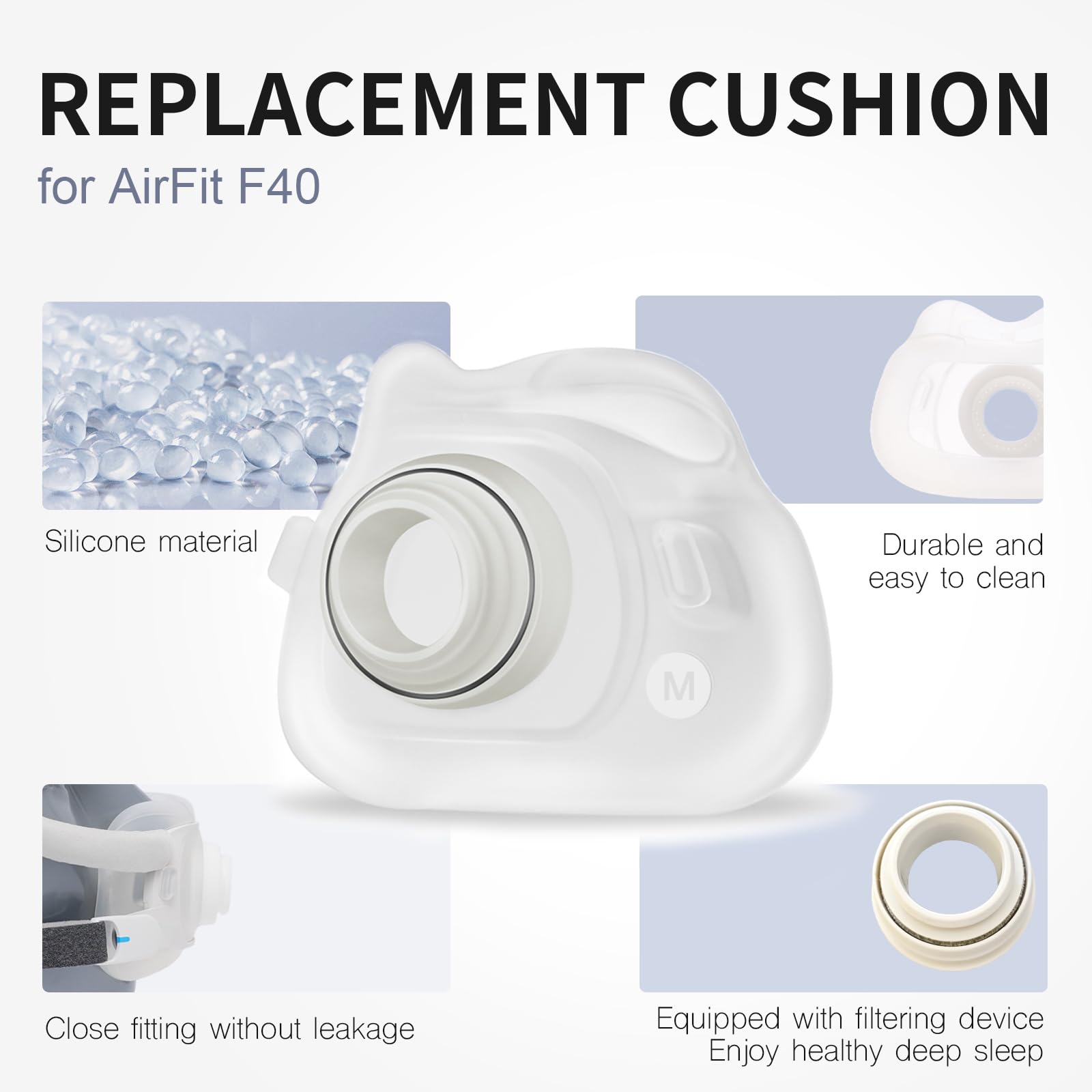 Cpap Full Face Mask Silicone Cushion - CPAP Full Face Mask Cushion Replacement