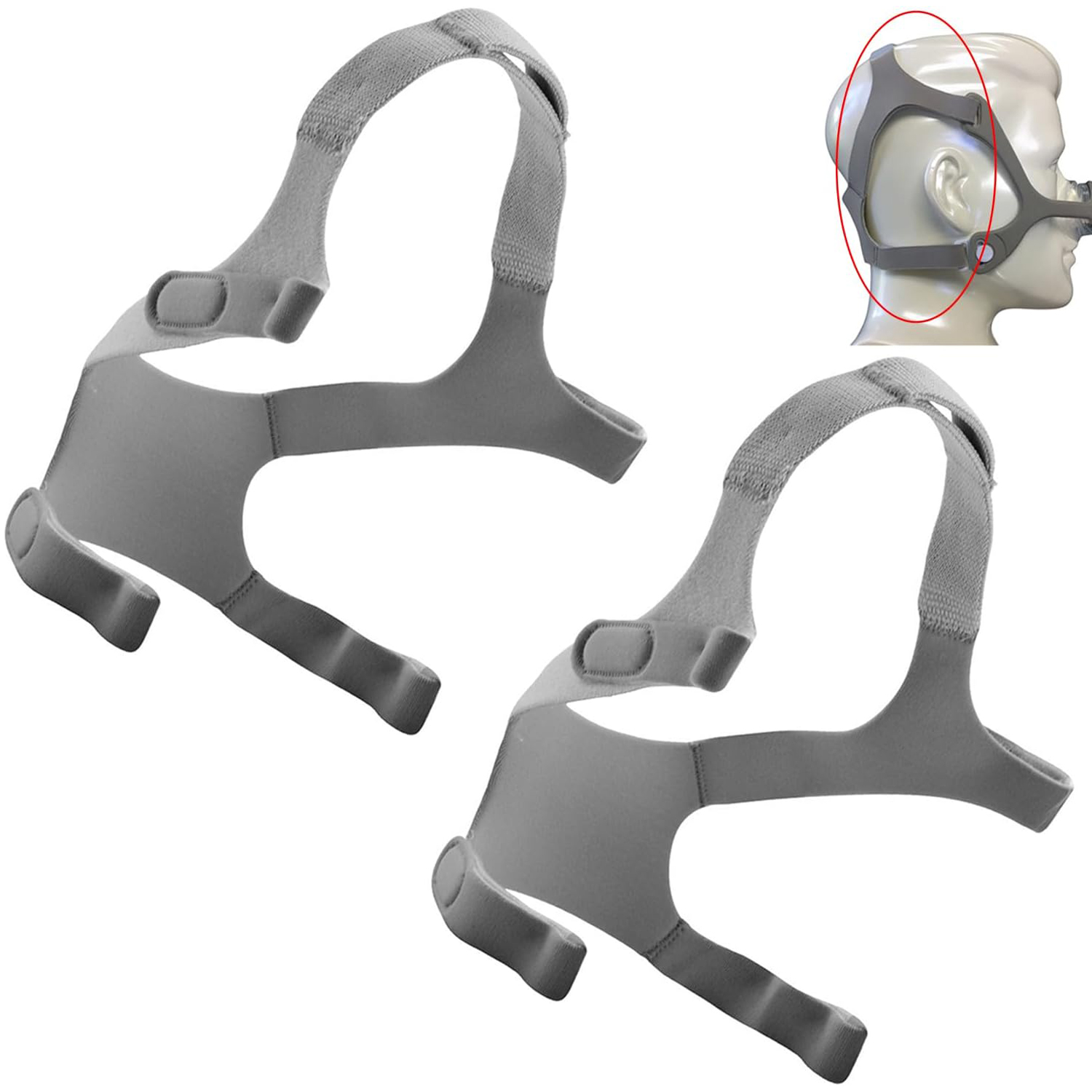 Cpap Mask Headgear Strap Clips - 2/1 Pack Wisp Headgear Strap Compatible
