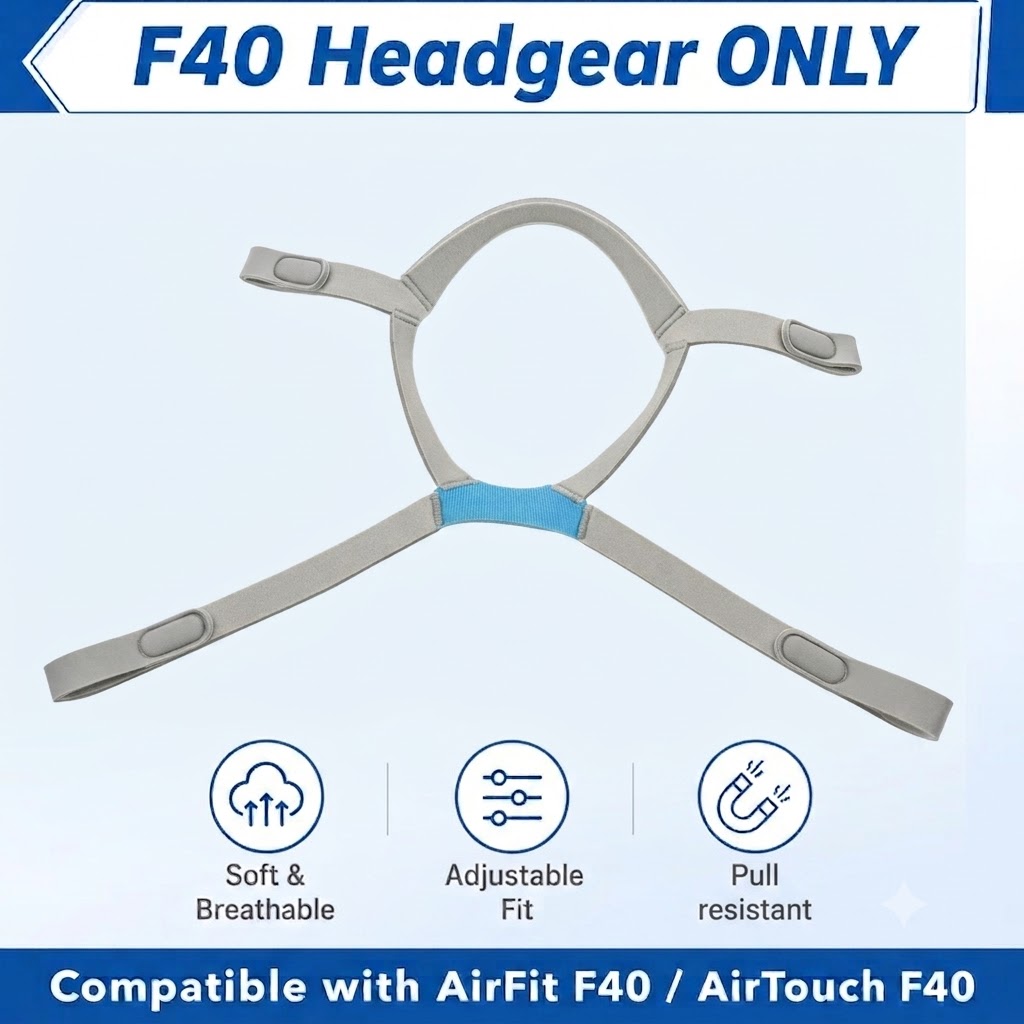 Anti Snore Chin Strap Adjustable - Use For AirFit F40 CPAP Mask