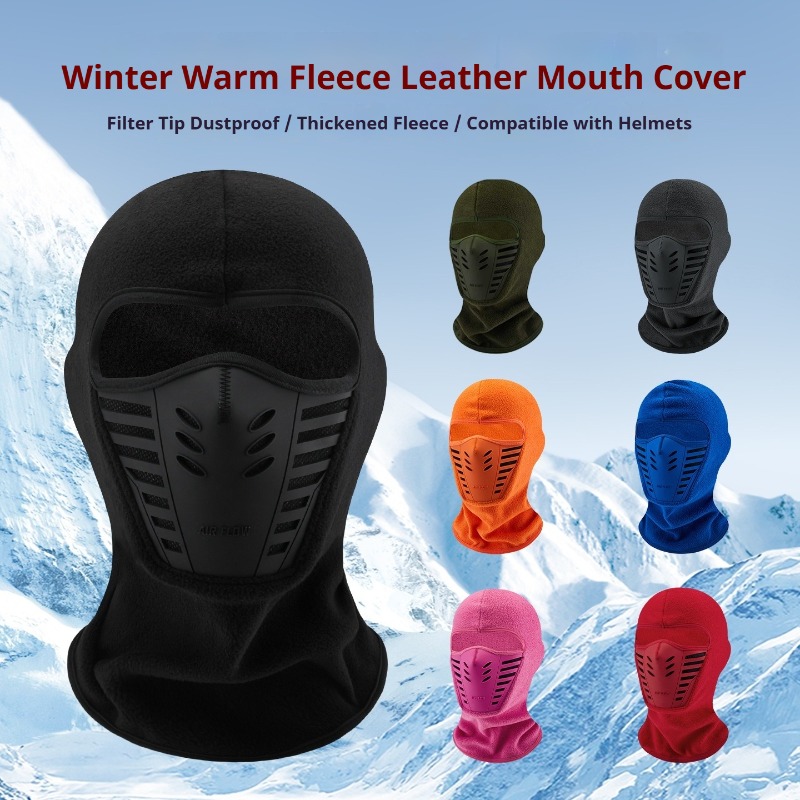 Cpap Nasal Pillow Mask Headgear - Winter Fleece Balaclava Face Mask Kippah