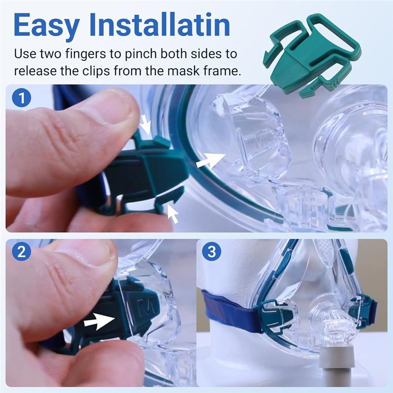 Cpap Mask Headgear Strap Clips - DT51 CPAP Headgear Clips Replacement for