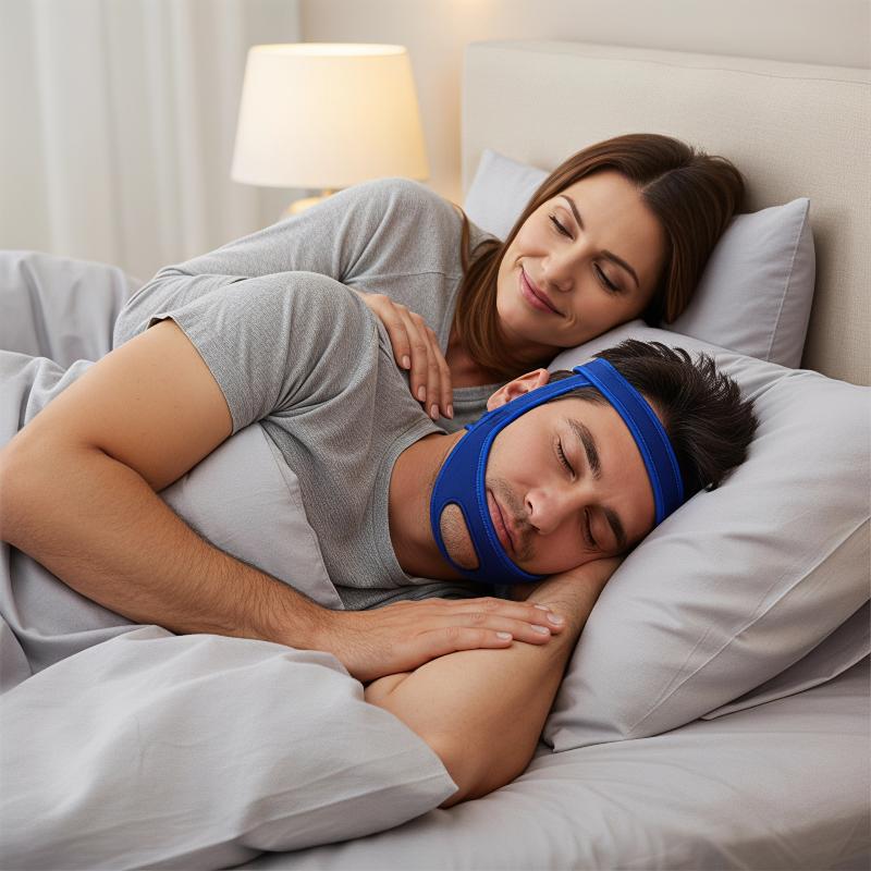 Adjustable Breathable Anti Sno - Anti Snore Chin Strap Adjustable ulasan dan harga
