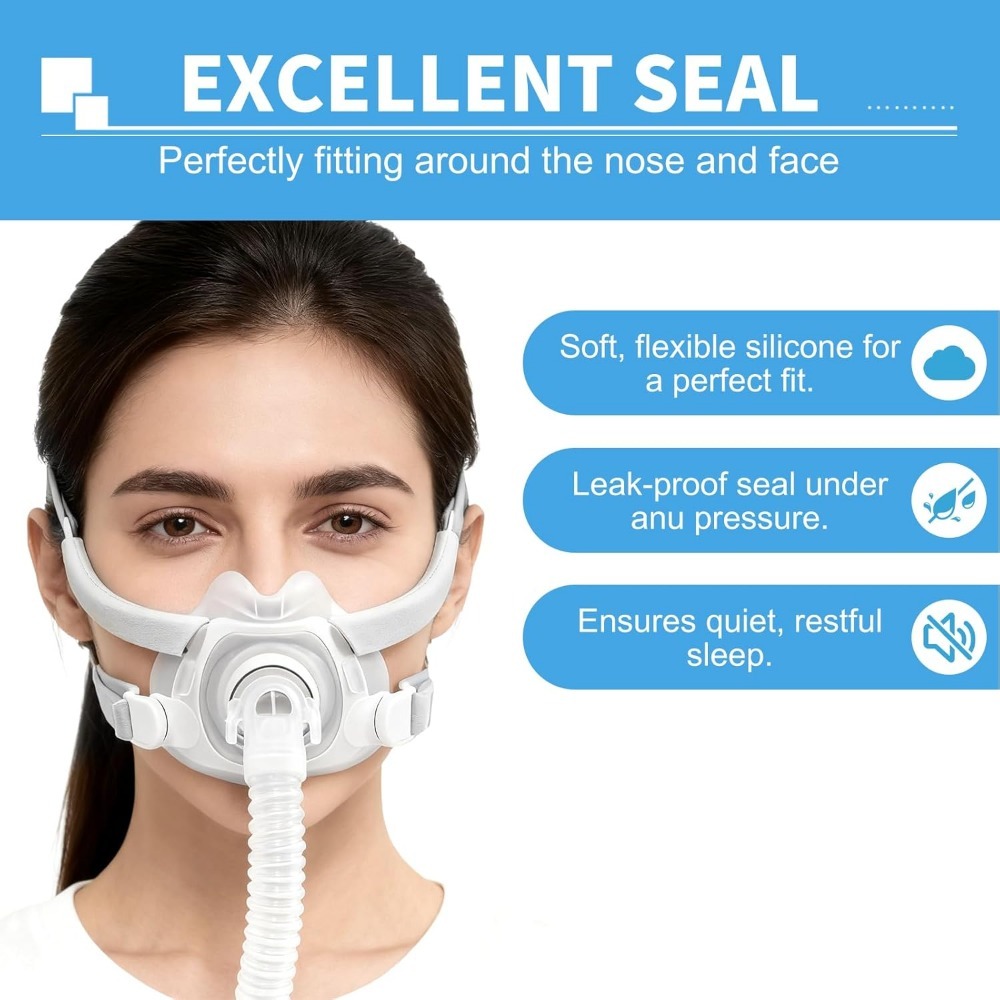 Airfit F40 Style Full Face Mas - Cpap Full Face Mask Silicone Cushion ulasan dan harga